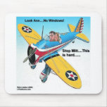 Mitts Windowless Airplane Funny Gifts & Tees mousepads