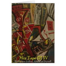 mix tape DJ IV Greeting Card
