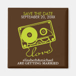 Mix tape of Love Save the Date Announcements Magnet