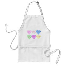 Mixed Heart Candies Aprons