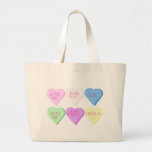 Mixed Heart Candies Tote Bag