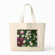 Mixed Pink and White Peonies Tote Bag
