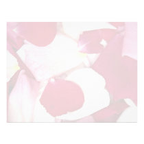Mixed rose petals letterhead