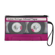 Mixed Tape Wristlet Purse