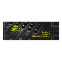 Mixing Desk Business Card