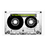 Mixtape 80s Retro Clear Cassette Business Cards