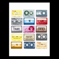 Mixtapes Graphic postcards