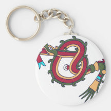 Mixtec Serpent Keychain