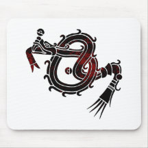 Mixtec Serpent Mouse Pad