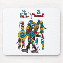 Mixtec Warrior Mouse Pads