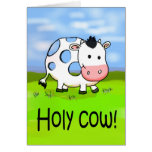 Mlle drôle You Card d'amitié d'humour de vache sai Carte De Vœux