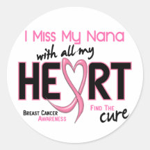 Mlle My Nana du cancer du sein I Autocollant