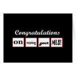 MLS Degree - CUSTOM NAME Congratulations - Card