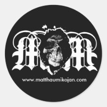 MM sticker black