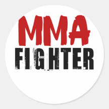 MMA Fighter3 Round Sticker