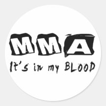 MMA It's in my blood Sticker