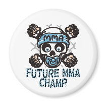 MMA Skull and Binky Refrigerator Magnets