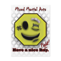 MMA Smile, Have a NIce Day/Fight Postcards