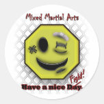 MMA Smile, Have a NIce Day/Fight Round Sticker