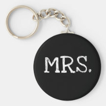 Mme blanche des textes de jeune mariée porte-clefs