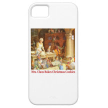 Mme Claus et les elfes de Père Noël font des biscu Étuis iPhone 5