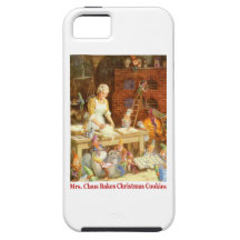 Mme Claus et les elfes font des biscuits cuire au  Étui iPhone 5