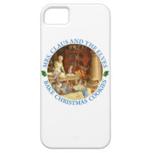 Mme Clause et les elfes font des biscuits cuire au Coque Case-Mate iPhone 5