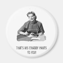 Mme Crabby Pants Aimants Pour Réfrigérateur