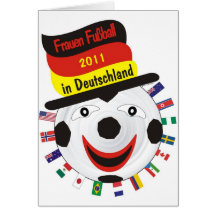 Mme Fussball 2011 Allemagne Carte De Vœux