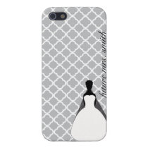 Mme grise et blanche de Quaterfoil Furture coques iphone