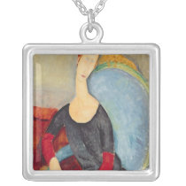 Mme Hebuterne in a Blue Chair, 1918 Jewelry