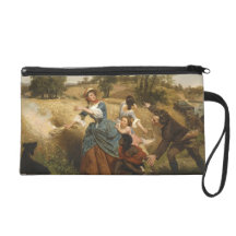 Mme Schuyler Burning Her Fields - Leutze (1852) Sac À Main Avec Dragonne