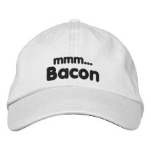 MMM ... Bacon Love Embroidered Baseball Cap