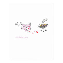 MMMM....delicious..... Postcard