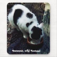 Mmmmmm, milk! Meeoww! Mouse Mat