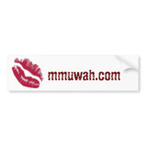 mmuwah2, mmuwah.com bumper sticker