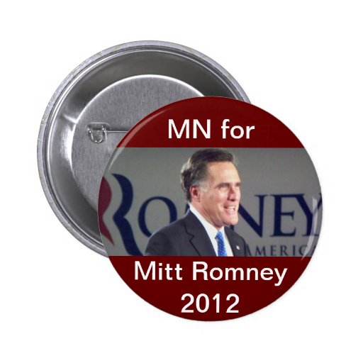 MN for Mitt Romney 2012 Political Button