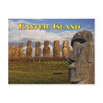 Moai at Ahu Tongariki, Easter Island (Rapa Nui) Post Card