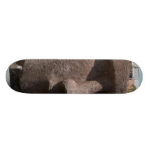 Moai Statue At The La Natural History Museum Skateboard Deck
