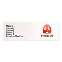 Mobile DJ Business Card