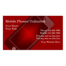 Mobile Phones Business Cards