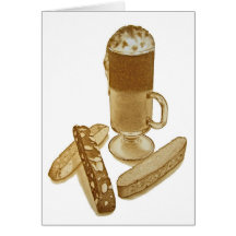 Mocha Coffee and Biscotti Cards
