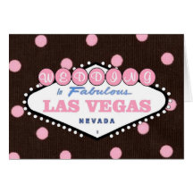 Mocha Pink WEDDING in Fabulous Las Vegas Card
