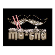 Mocha Stache Postcard