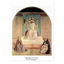 Mocking Of Christ. By Fra Angelico Post Card