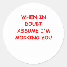 mocking sticker
