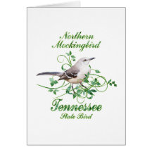 Mockingbird Tennessee State Bird Greeting Card