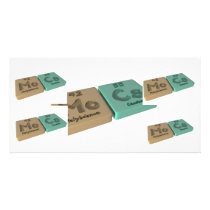 Mocs as Mo Molybdenum and Cs Caesium Photo Cards