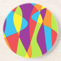 Mod Abstarct Beverage Coasters