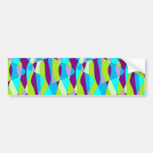 Mod Abstract Bumper Stickers